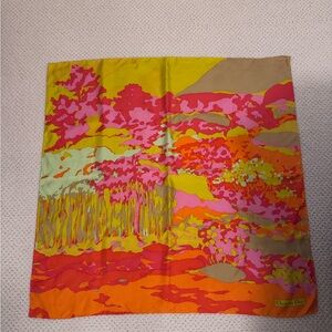 Christian Dior Silk Scarf Carre 90 multicolor abstract print w/box-boutique 2022